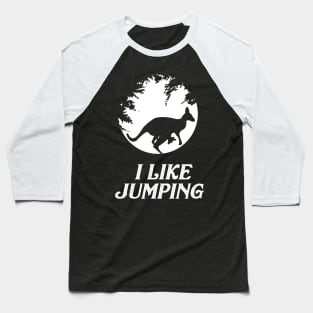 Kangaroo Jumping Baseball T-Shirt